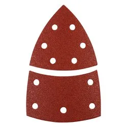 Set fogli abrasivi carta preforata multilevigatrici 5 pz (100x155 mm grana P40) QUICK STICK 496104 - immagine 1