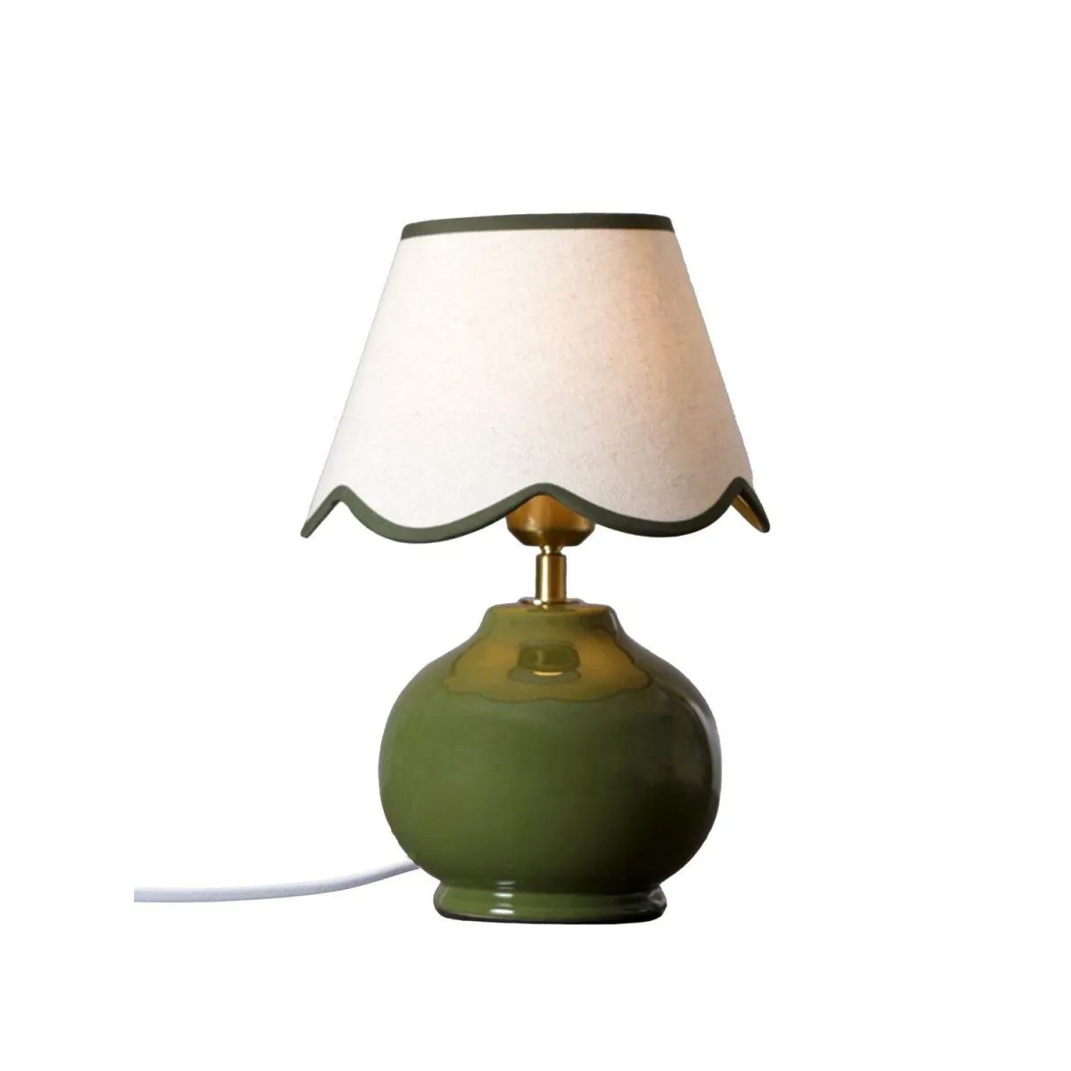 PR Home Lampada da tavolo Nell; 34x23x34 cm (LxLxH); verde - immagine 1