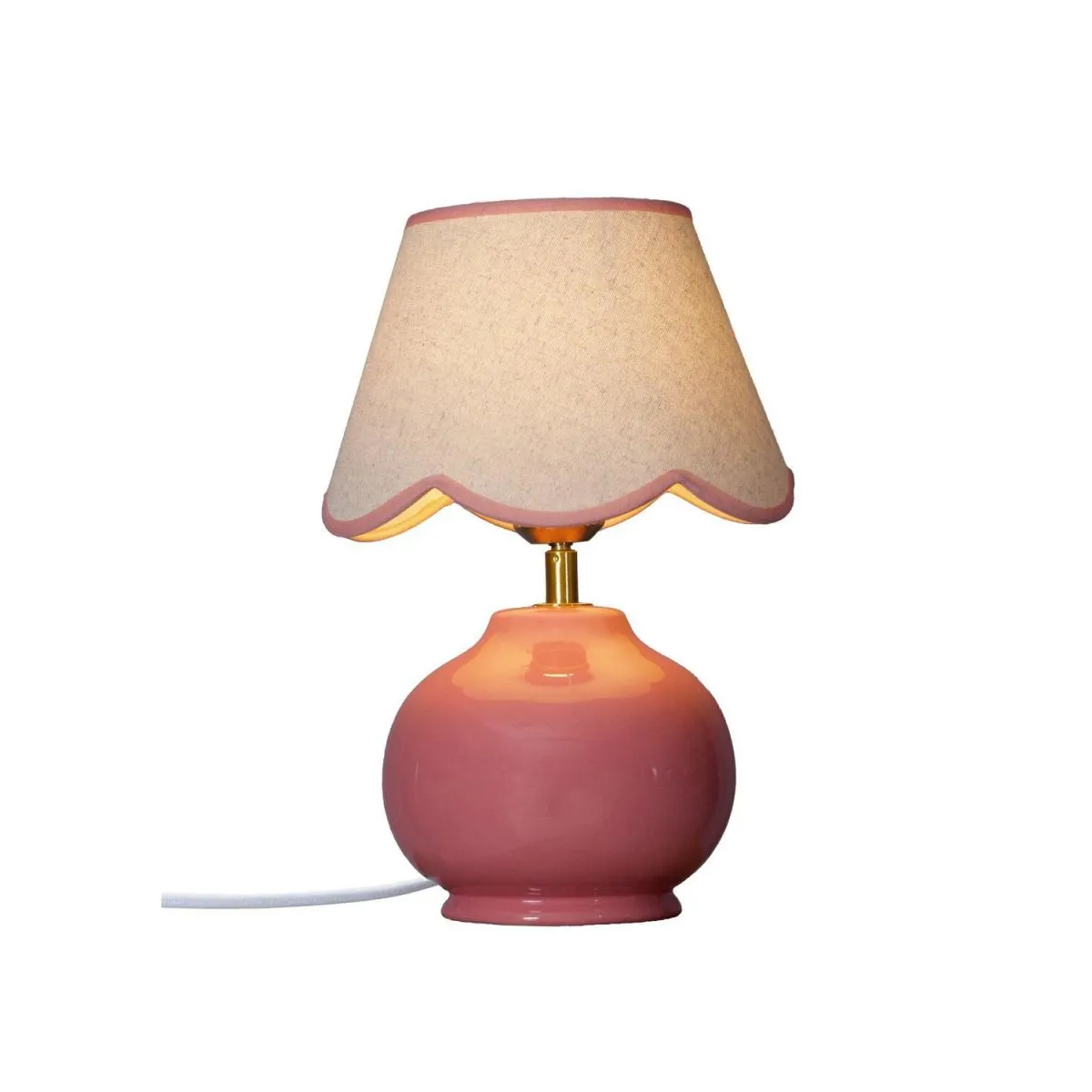 PR Home Lampada da tavolo Nell; 34x23x34 cm (LxLxH); rosa - immagine 1