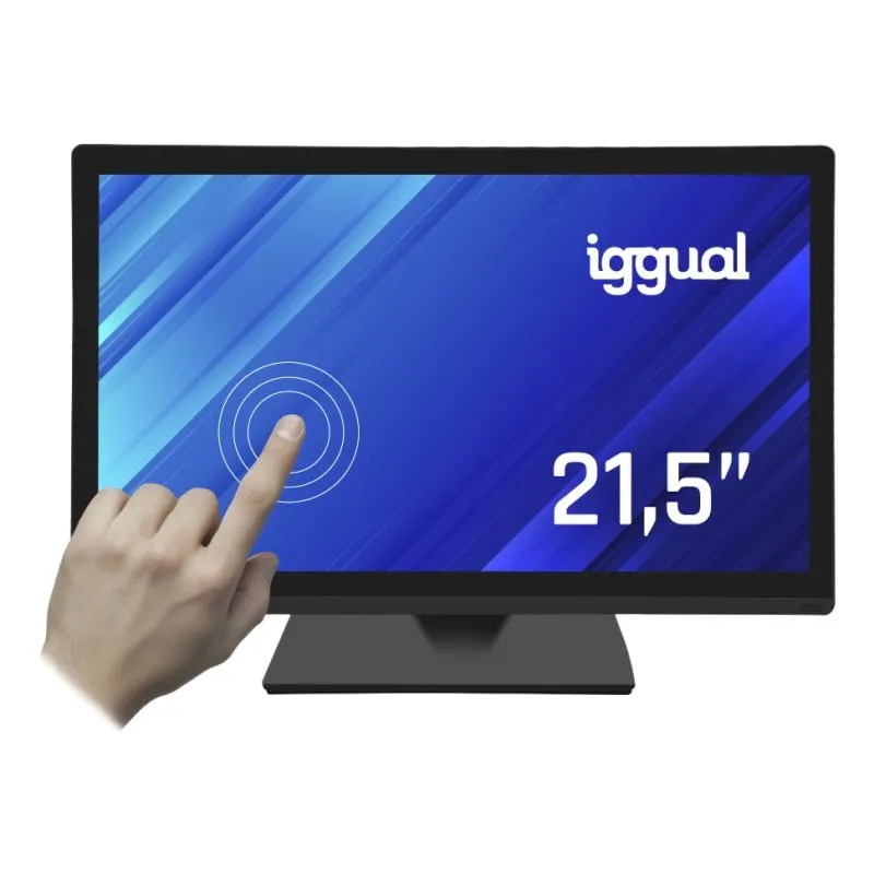 Monitor touch capacitivo 1000:1 VGA/HDMI/USB2.0 iggual MTL21PX da 21,5" Full HD 250 cd/m² - immagine 1