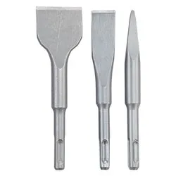 Set scalpelli SDS Plus 3 pz punta, piatto, spatola per martelli 247185 - immagine 1