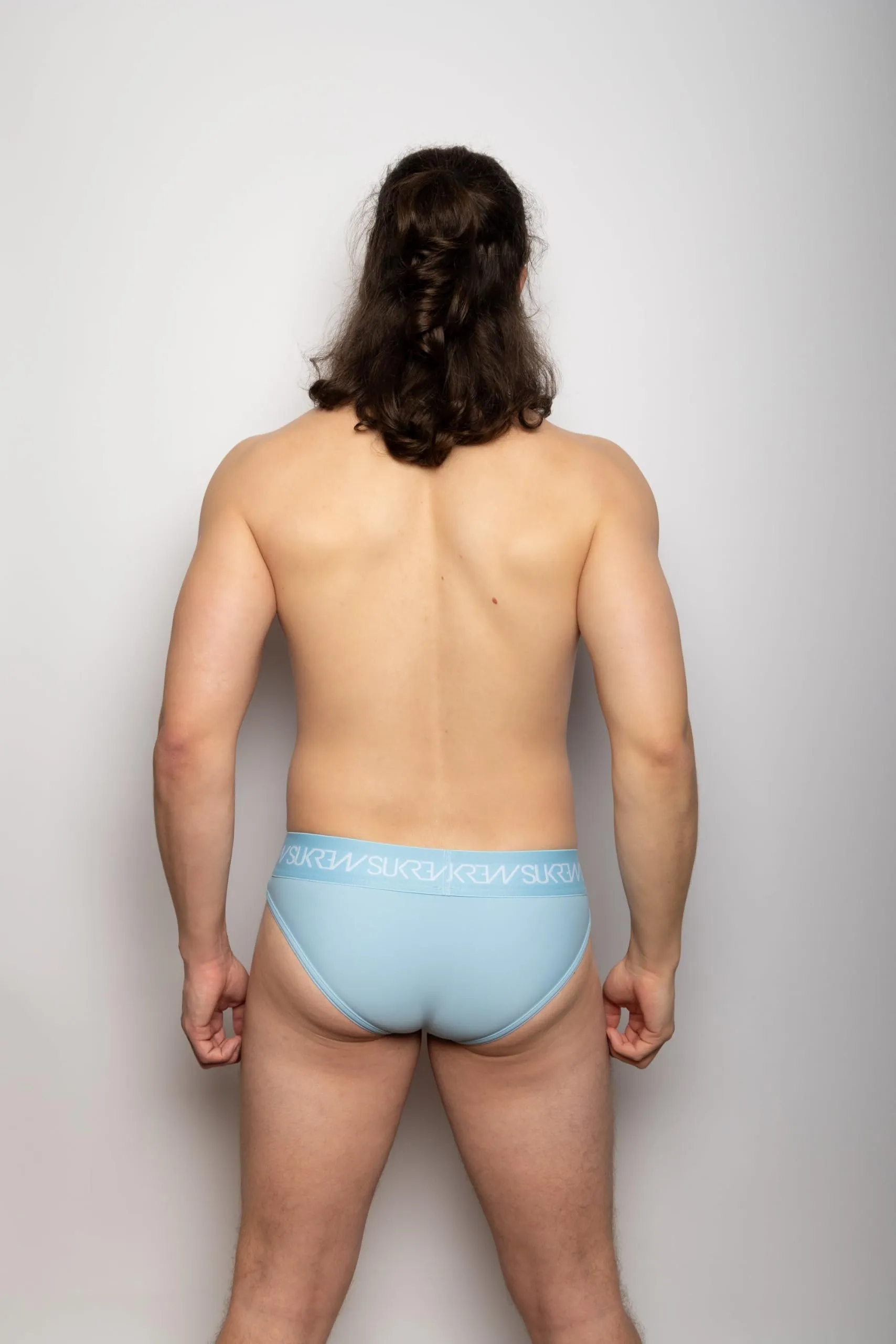 SUKREW - Intimo da Uomo Slips - Classic Brief Multipack 1x Breeze Blue + 1x Summer Pink - Taglia XL - immagine 4