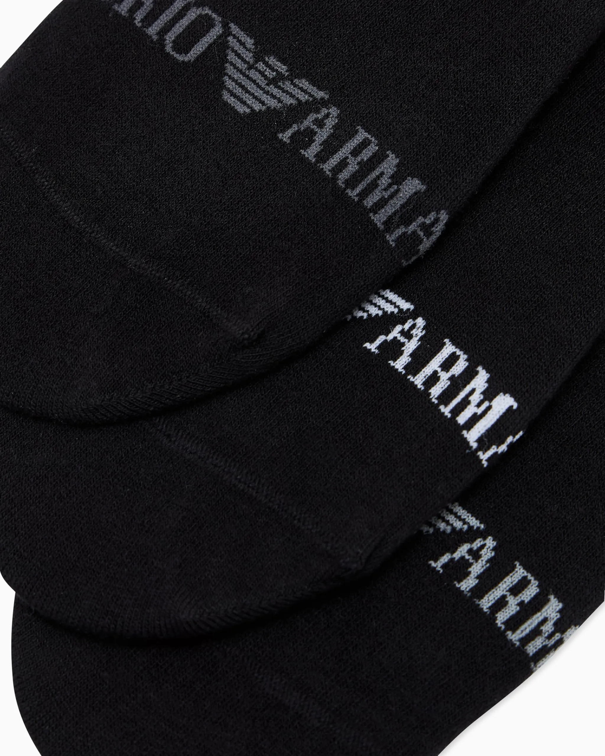 EMPORIO ARMANI CALZINI INVISIBILI DA UOMO LOGO ESTENSIBILE NERO L/XL - immagine 2