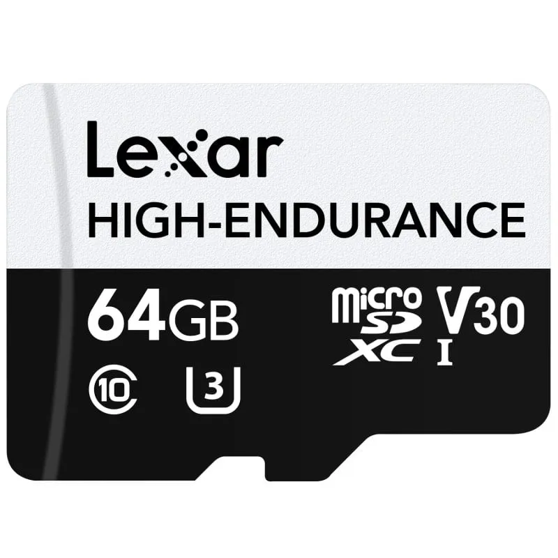 Scheda MicroSD Lexar High-Endurance da 64 GB Classe 10 UHS-I U3 V30 - immagine 1