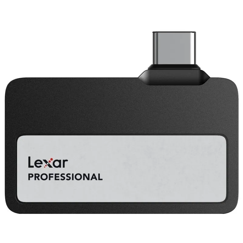 Lexar Professional Go 2TB SSD USB-C 1050MB/s IP65 Disco rigido ultra compatto e resistente Nero - immagine 1