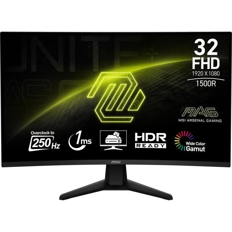 Monitor PC MSI MAG 32C6X 31,5" Full HD 180Hz VA Curvo HDR 1ms - immagine 1