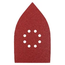 Set fogli abrasivi carta preforata levigatrici palmari e delta 5 pz (107x175 mm grana P80) QUICK STICK 493408 - immagine 1