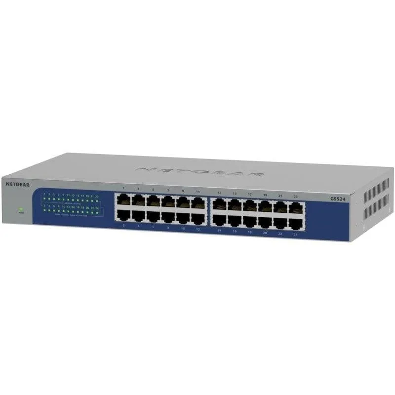 Switch Netgear GS524-300EUS 24 Porte Gigabit Ethernet 48 Gbit/s - immagine 1