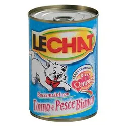 Alimento bocconcini gatti adulti (720gr) gusto tonno, pesce bianco LECHAT 0816 - immagine 1