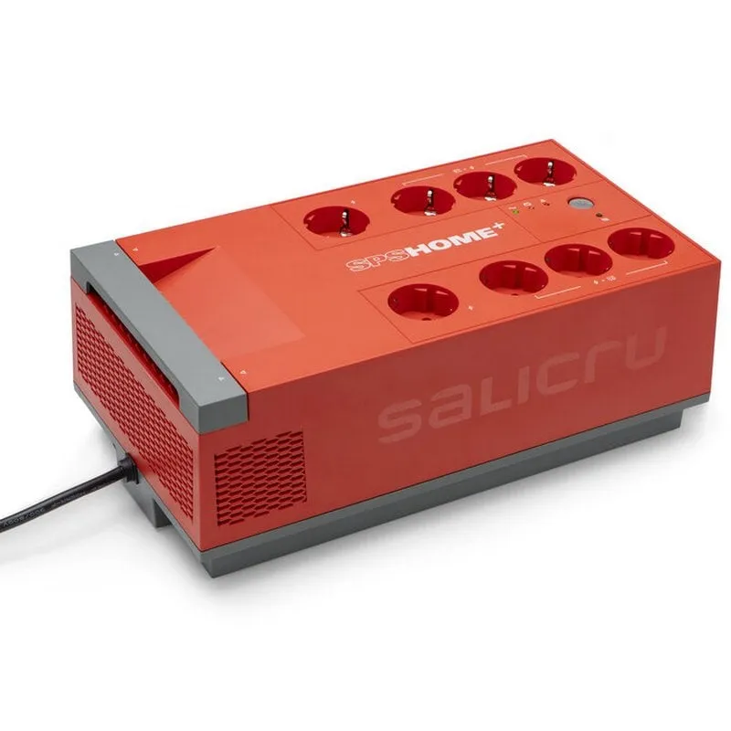 Sai Salicru 650VA Batteria al piombo-calcio 8 prese Protezione AVR LED rosso compatto - immagine 1