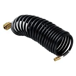 Tubo compressore spiralato con raccordi (8mm x 5m) Nero 166005XSTN - immagine 1