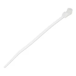 Set fascette cablaggio 100 pz (100mm) per serraggio cavi fino a 24 mm Bianco CBMZTS10N4 - immagine 1