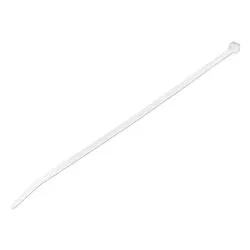 Set fascette cablaggio 100 pz (4x250mm) per serraggio cavi fino a 55 mm Bianco CBMZT10N - immagine 1