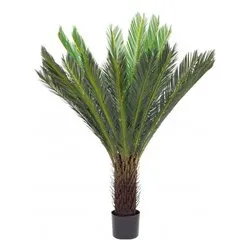 Pianta artificiale Palma cycas con 28 foglie (120cm) 0172619 - immagine 1