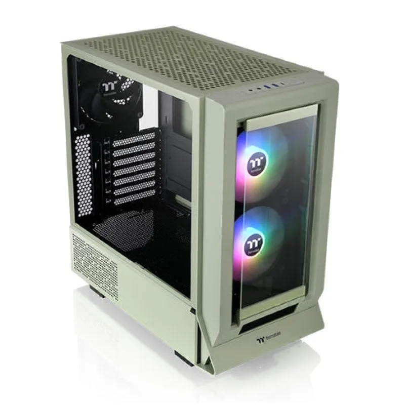 Thermaltake Green Midi Tower con finestre in vetro temperato RGB ATX 7 Slot 2x140mm - immagine 1