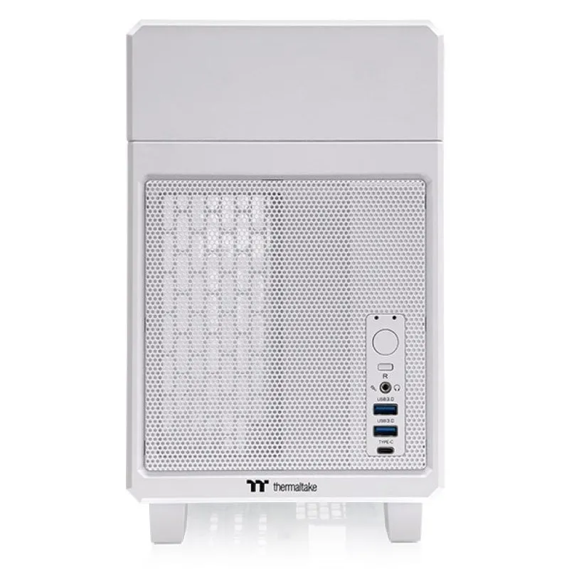 Thermaltake The Tower 200 Mini ITX PC Case Bianco USB-C Compatibile con SFX - immagine 1