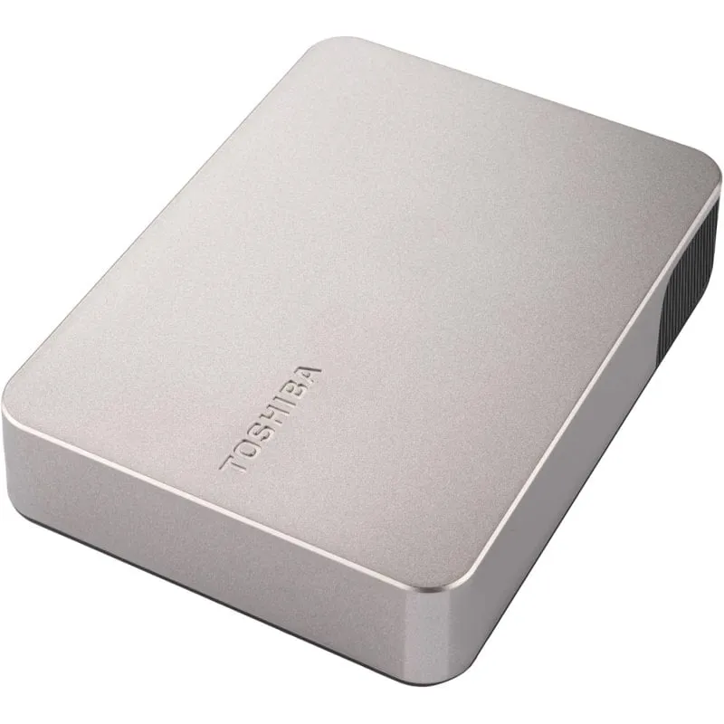 Toshiba Canvio Flex HDD da 4 TB, 5000 MB/s, Canvio Flex USB 3.2 Gen1, argento compatto - immagine 1