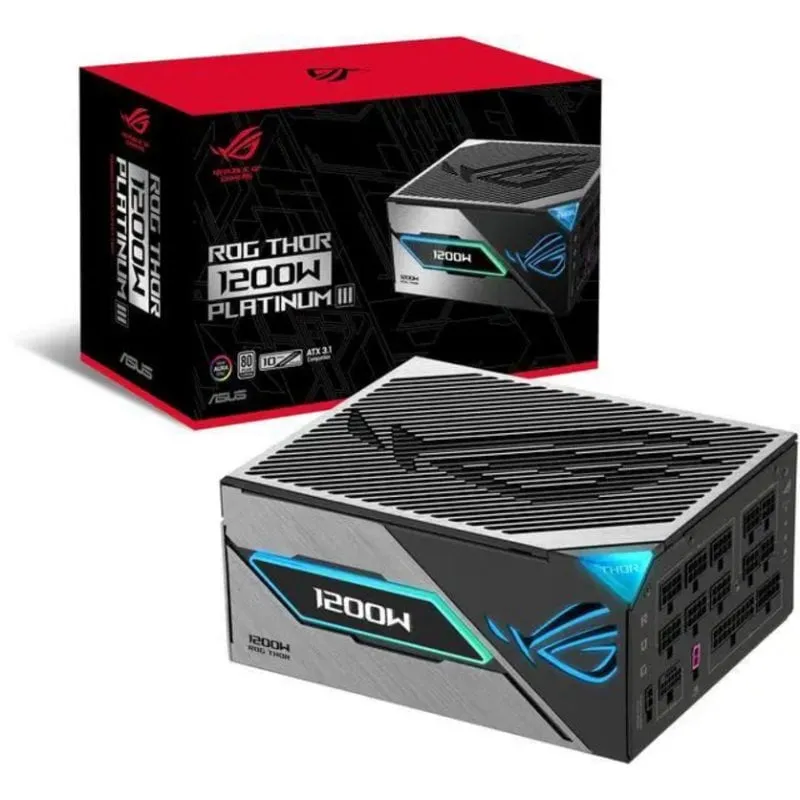 Alimentatore Asus ROG Thor 1200W Certificazione 80 PLUS Platinum modulare - immagine 1