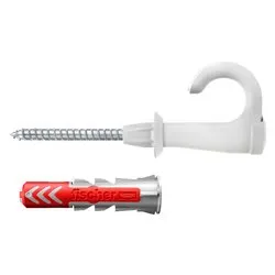 Set tasselli bimateriale con occhiolo aperto (6mm) Duopower Easy Hook ( 6 pz) 557923 - immagine 1