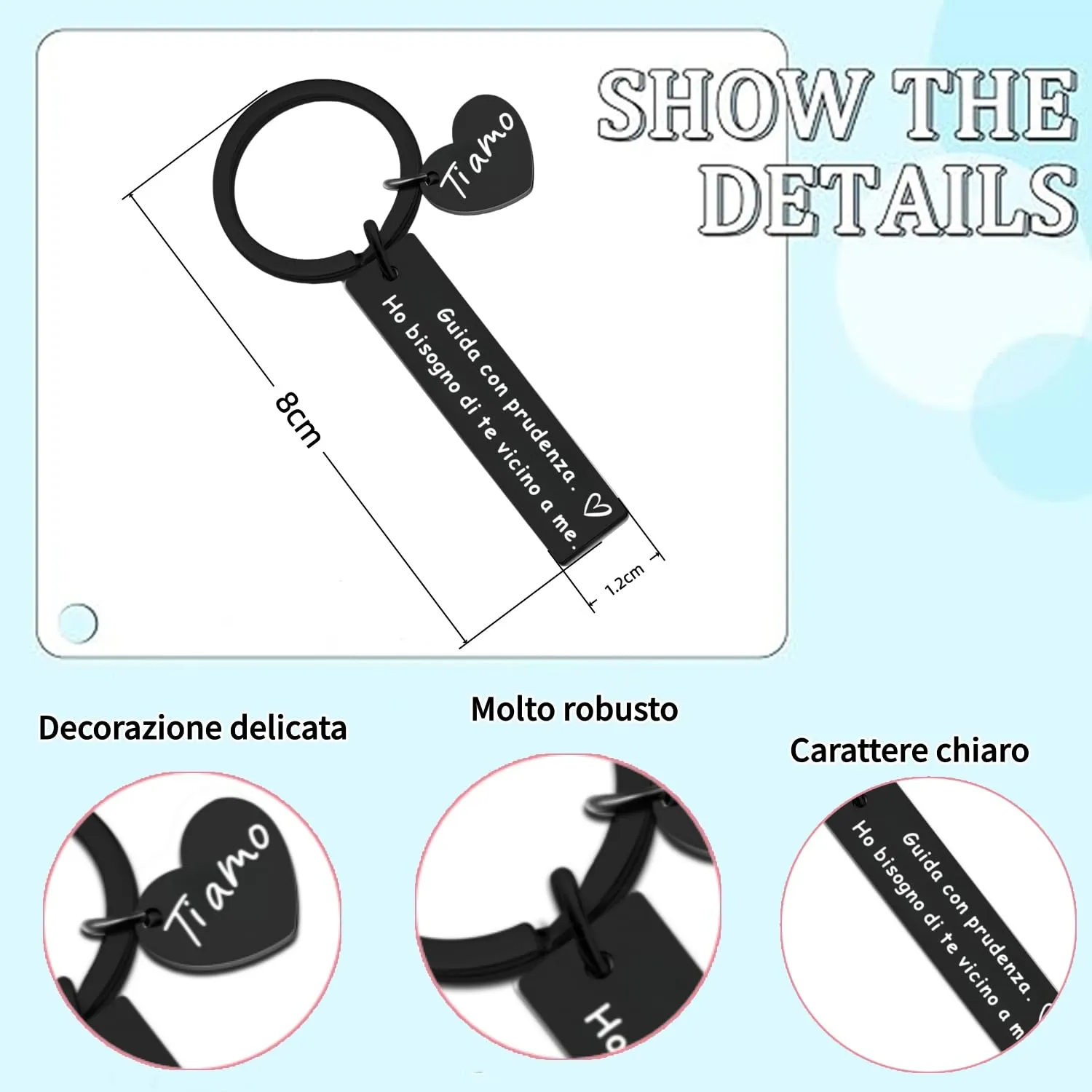 PulangRen Regalo San Valentino per Lui Regali Natale Uomo Portachiavi per Auto Idee Regalo Uomo Donna Calendario Avvento Compleanno Regalo Anniversario per Lui Regali Fidanzato fidanzata Marito - immagine 7