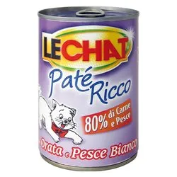 Patè gatto gusto orata, pesce bianco (400gr) LECHAT 0032 - immagine 1