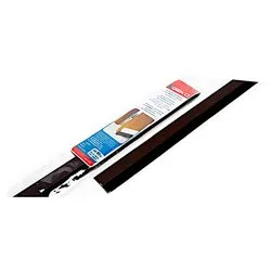 Paraspifferi adesivo rigido con spazzolino porte (1m) ALU FIX Marrone 140010 - immagine 1