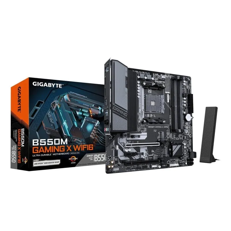 Placa Base Gigabyte B550 Micro ATX AM4 Gaming X WiFi6 DDR4 128GB PCIe 4.0 - immagine 1