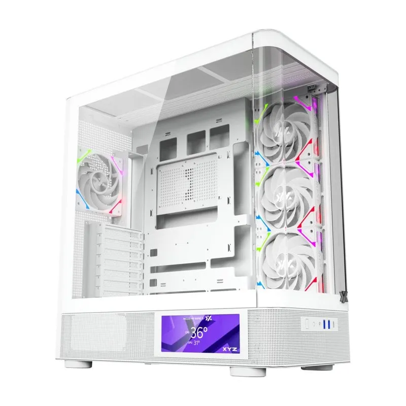 Schermo PC XYZ Quantum Pro Tower da 6,2" in vetro curvo 4xA-RGB ATX/Micro-ATX/Mini-ITX - immagine 1