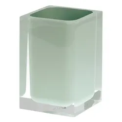 Bicchiere porta spazzolino (7,2x7,2x11cm) RAINBOW Verde RA9807 - immagine 1
