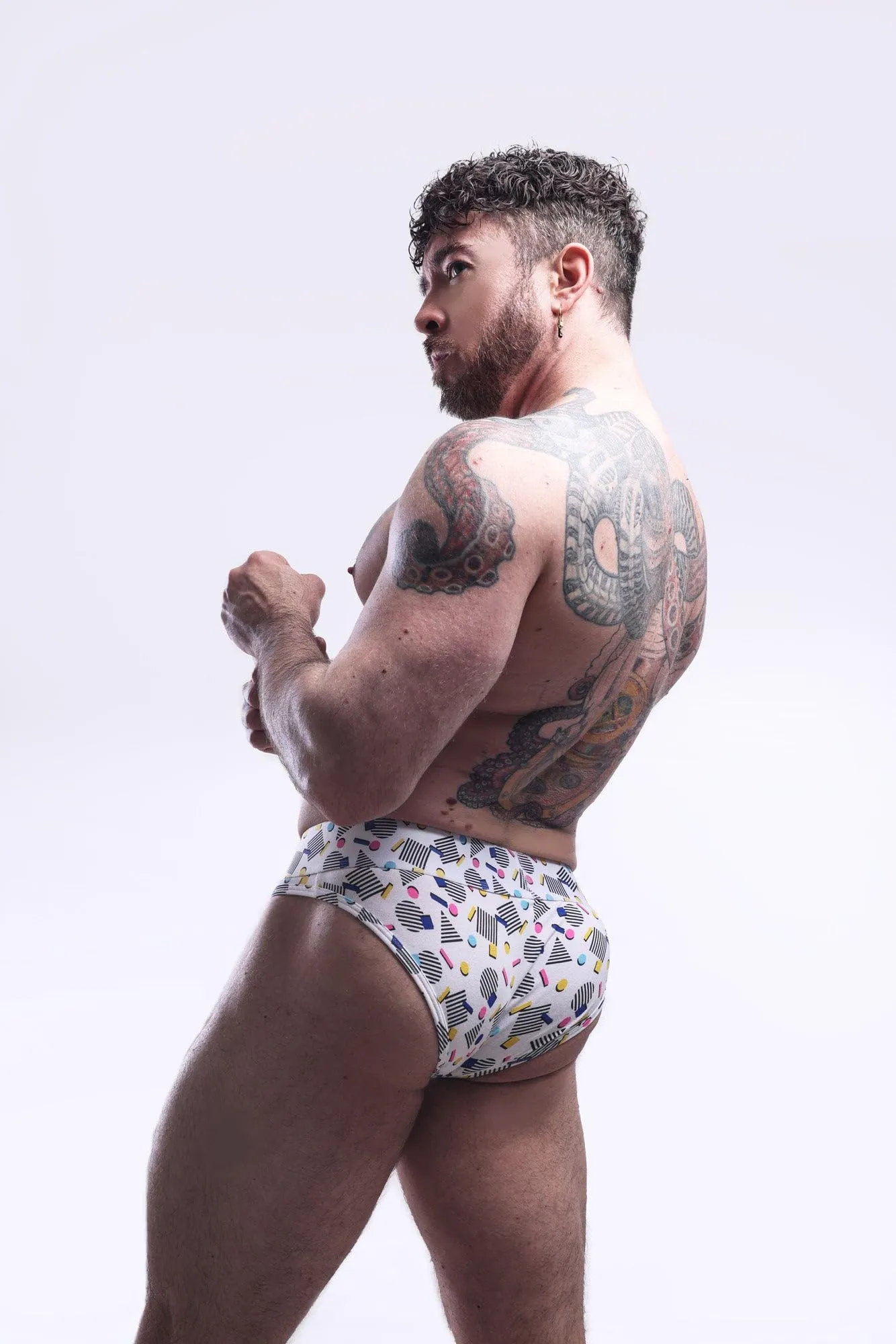 SUKREW - Intimo da Uomo Slips - Classic Brief Poppin - 1x Taglia S - immagine 4