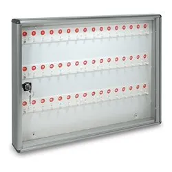 Bacheca chiavi 48 ganci (40x5x55cm) Argento metallizzato 23BCN48AM - immagine 1