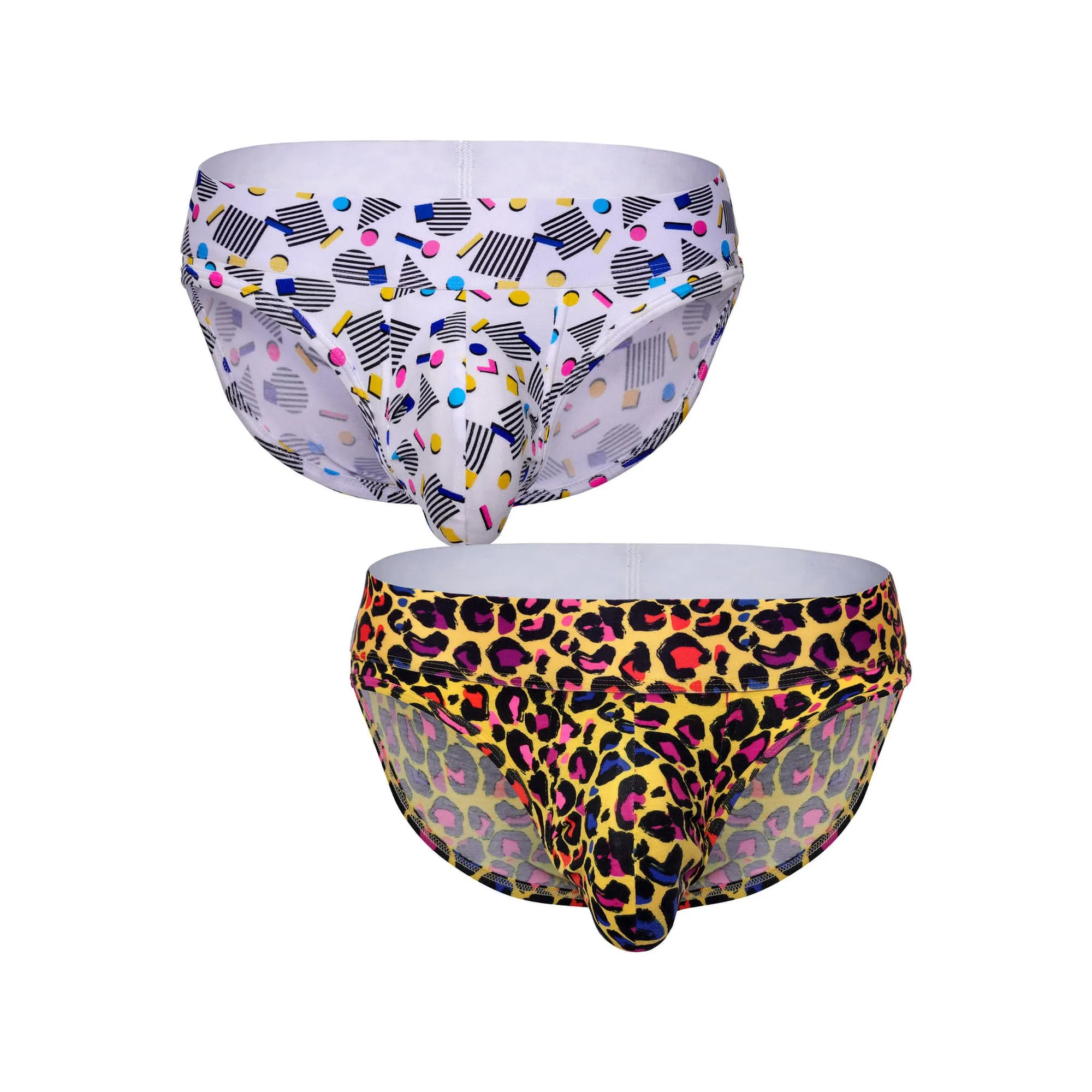 SUKREW - Intimo da Uomo Slips - Classic Brief Multipack 1x Poppin + 1x Wild - Taglia M - immagine 1