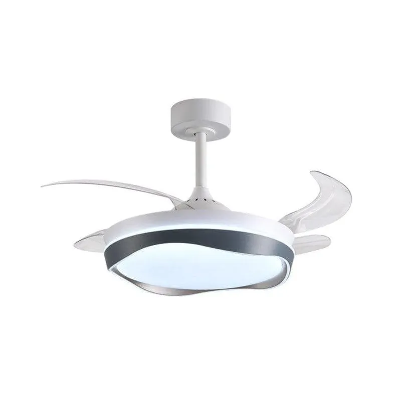 Ventilatore da soffitto Bel Air Almati DC 4 pale LED 72W Bianco Nero - immagine 1