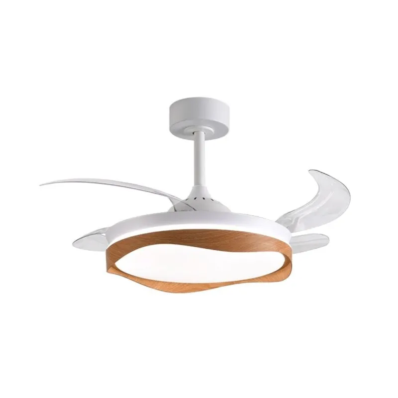 Ventilatore da soffitto Bel Air Home Olas DC con 4 pale retrattili, LED da 72 W, telecomando - immagine 1