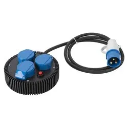 Multipresa tavolo 3P 16A con disgiuntore termico HI PRO Nero e Blu 42090 - immagine 1