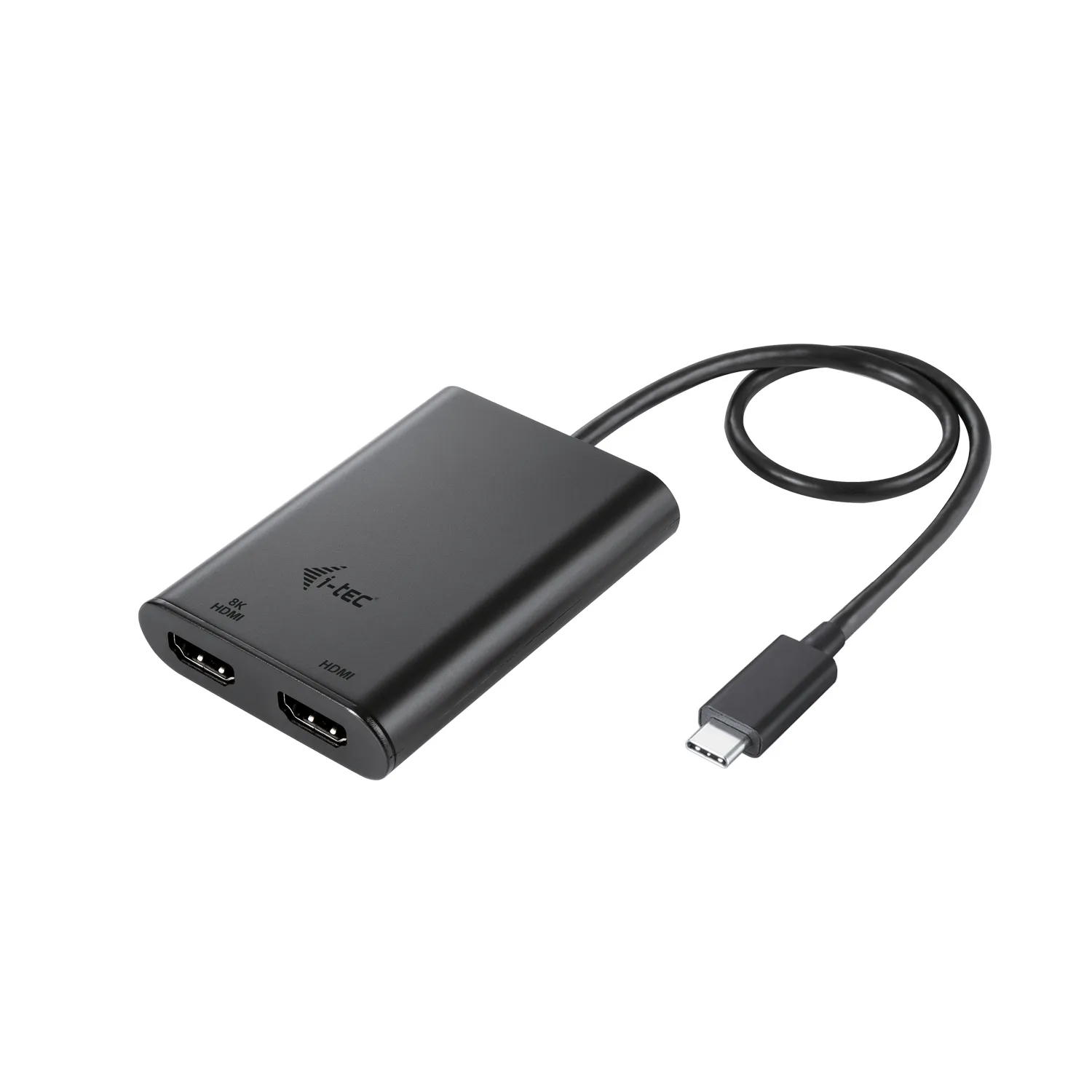 Adattatore i-tec USB-C Dual HDMI 4K/60Hz 8K/30Hz Nero Thunderbolt3/4 USB4 - immagine 1