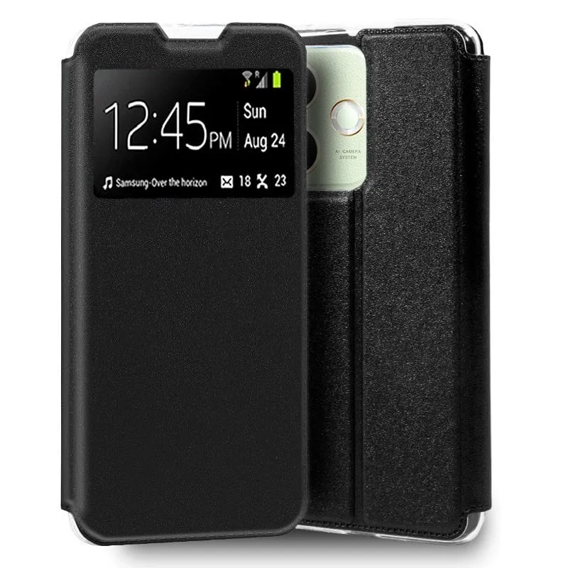 Custodia Flip Cover COOL per Xiaomi Redmi A5, Nero Semplice - immagine 1