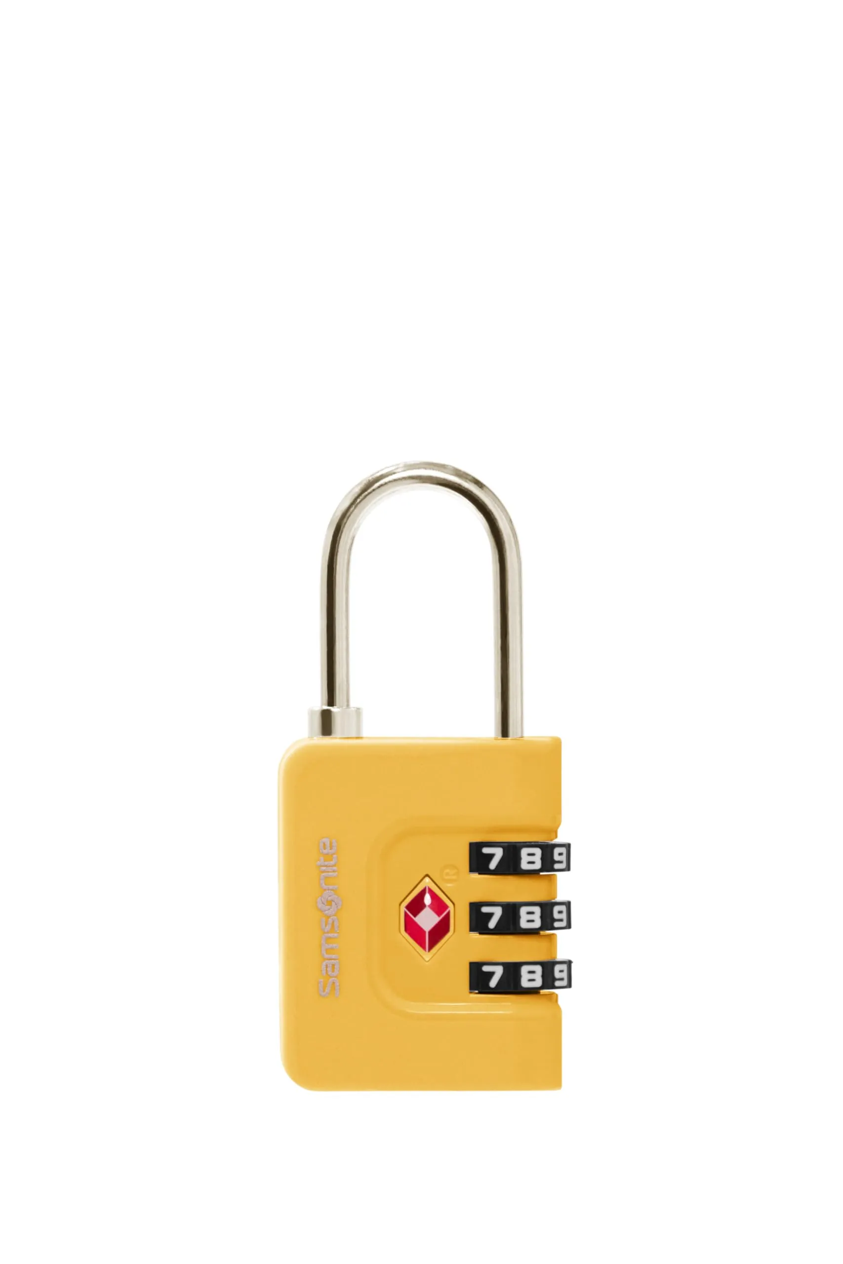 Samsonite TA Revolution - Lucchetto a combinazione TSA con codice a 3 cifre, lucchetto per bagagli sicuro per valigie e borse, lucchetto per valigia, Giallo - immagine 2