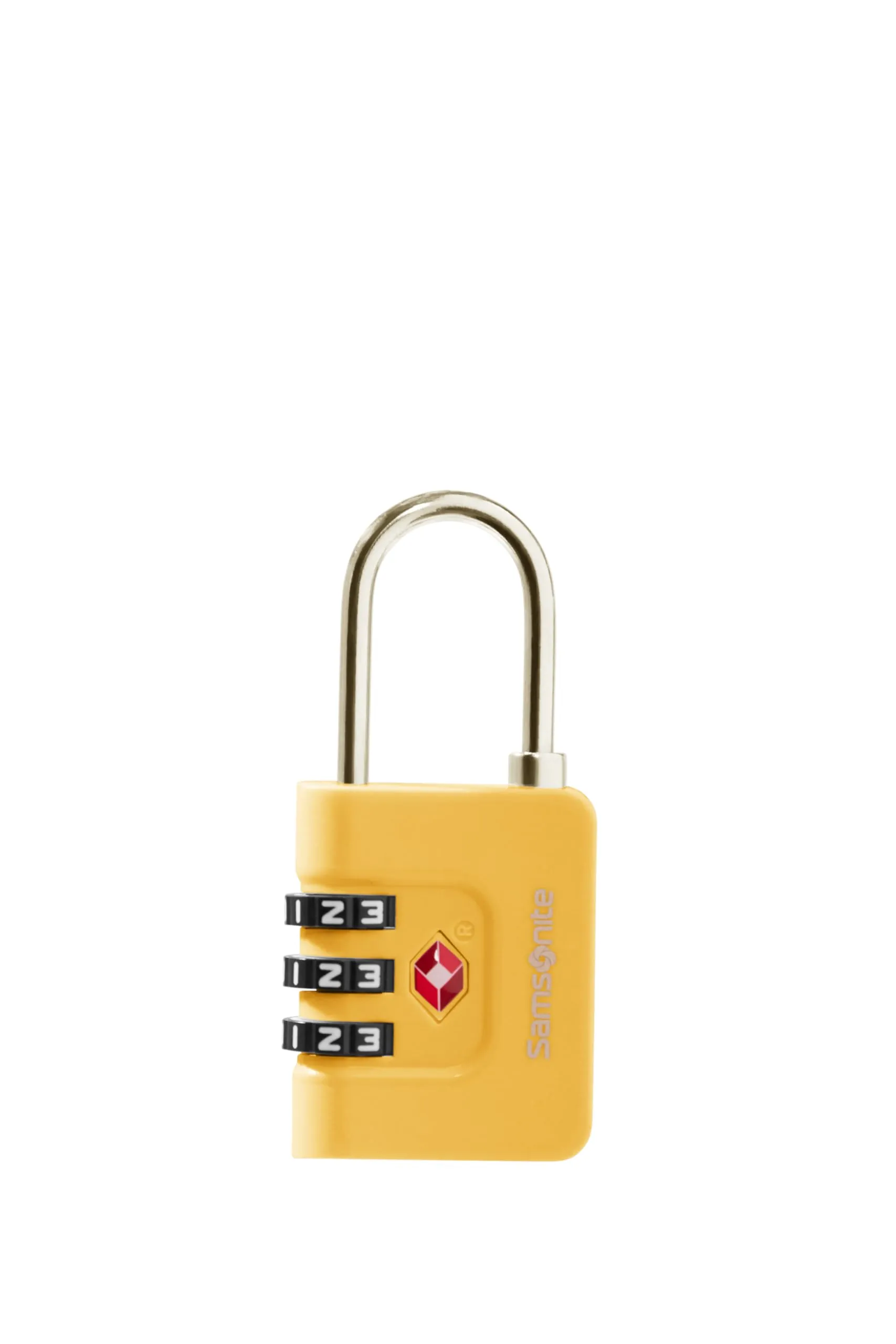 Samsonite TA Revolution - Lucchetto a combinazione TSA con codice a 3 cifre, lucchetto per bagagli sicuro per valigie e borse, lucchetto per valigia, Giallo - immagine 4