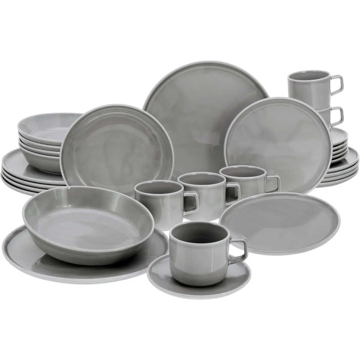 30x CreaTable Chef Collection - Servizio completo da 30 pezzi; grigio; 30 pz. / pz. - immagine 1