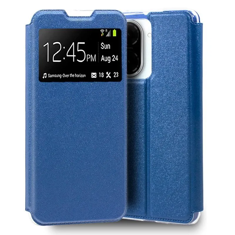 Custodia Flip Cover COOL per Xiaomi Redmi A5 Blu Semplice - immagine 1