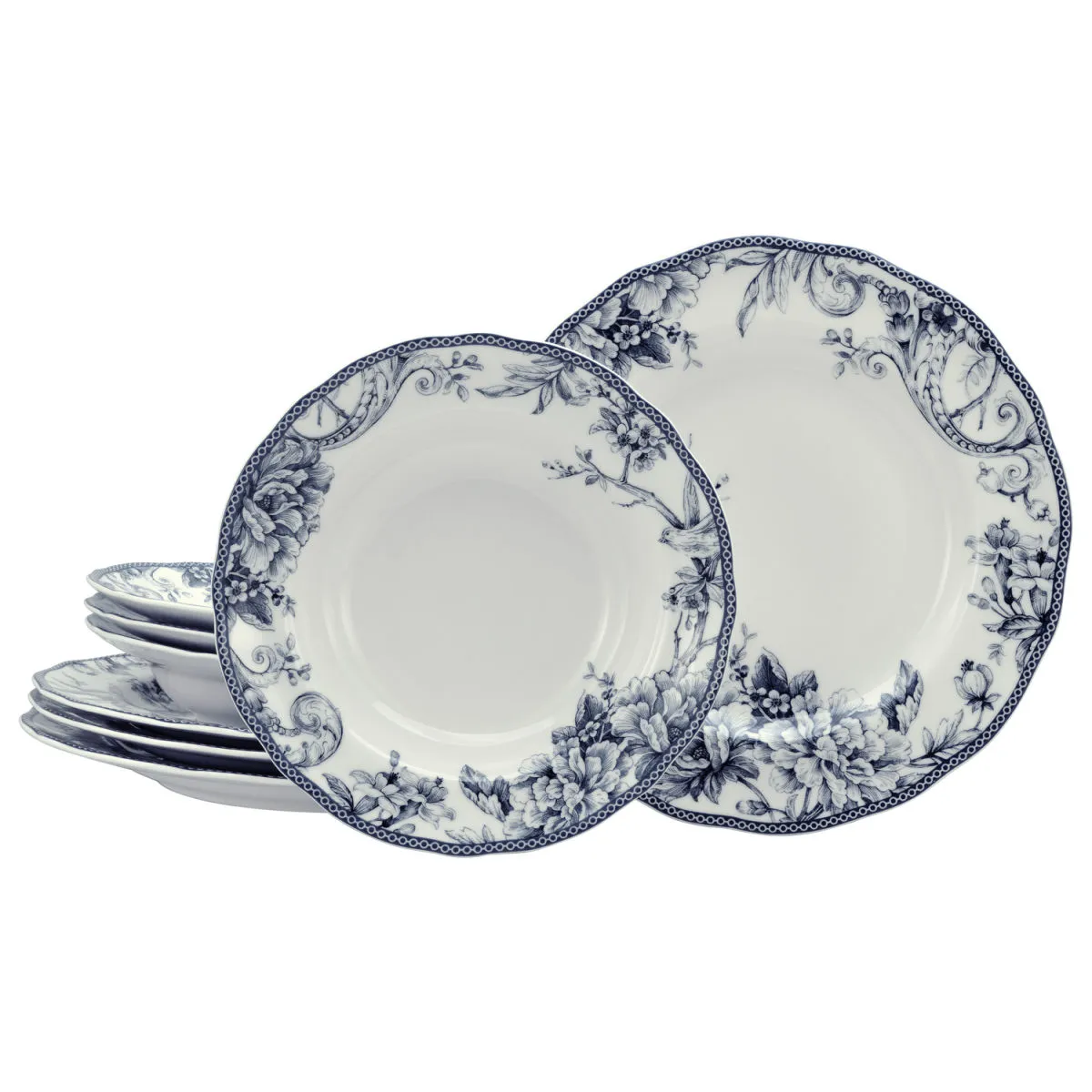 8x CreaTable Adelaide - Servizio da tavola 8 pezzi; blu; 8 pz. / pz. - immagine 1