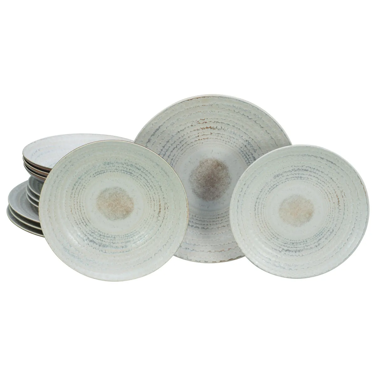 CreaTable Napoli - Set di piatti da 12 pezzi; bianco antico - immagine 1