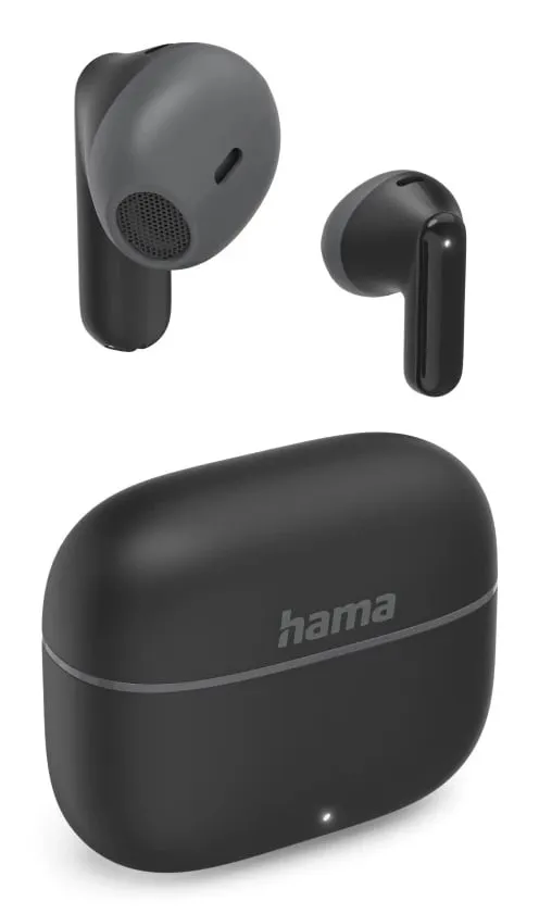Cuffie Bluetooth Hama True Wireless con microfono e controllo touch, nere - immagine 1