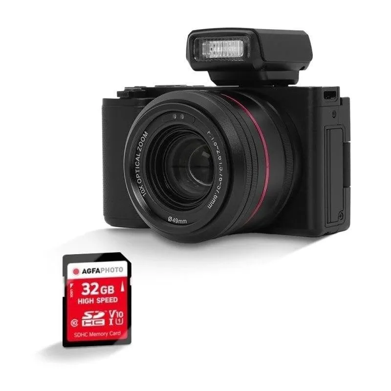 Cámara Compacta Agfaphoto Realimove MC3X 4K WiFi Visione Notturna Schermo Rotante - immagine 1