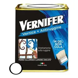Smalto antiruggine gel (750ml) VERNIFER Bianco lucido 4868 - immagine 1