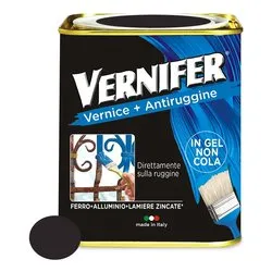 Smalto antiruggine gel (750ml) VERNIFER Marrone lucido 4873 - immagine 1