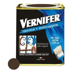 Smalto antiruggine gel (750ml) VERNIFER Nocciola lucido 4880 - immagine 1
