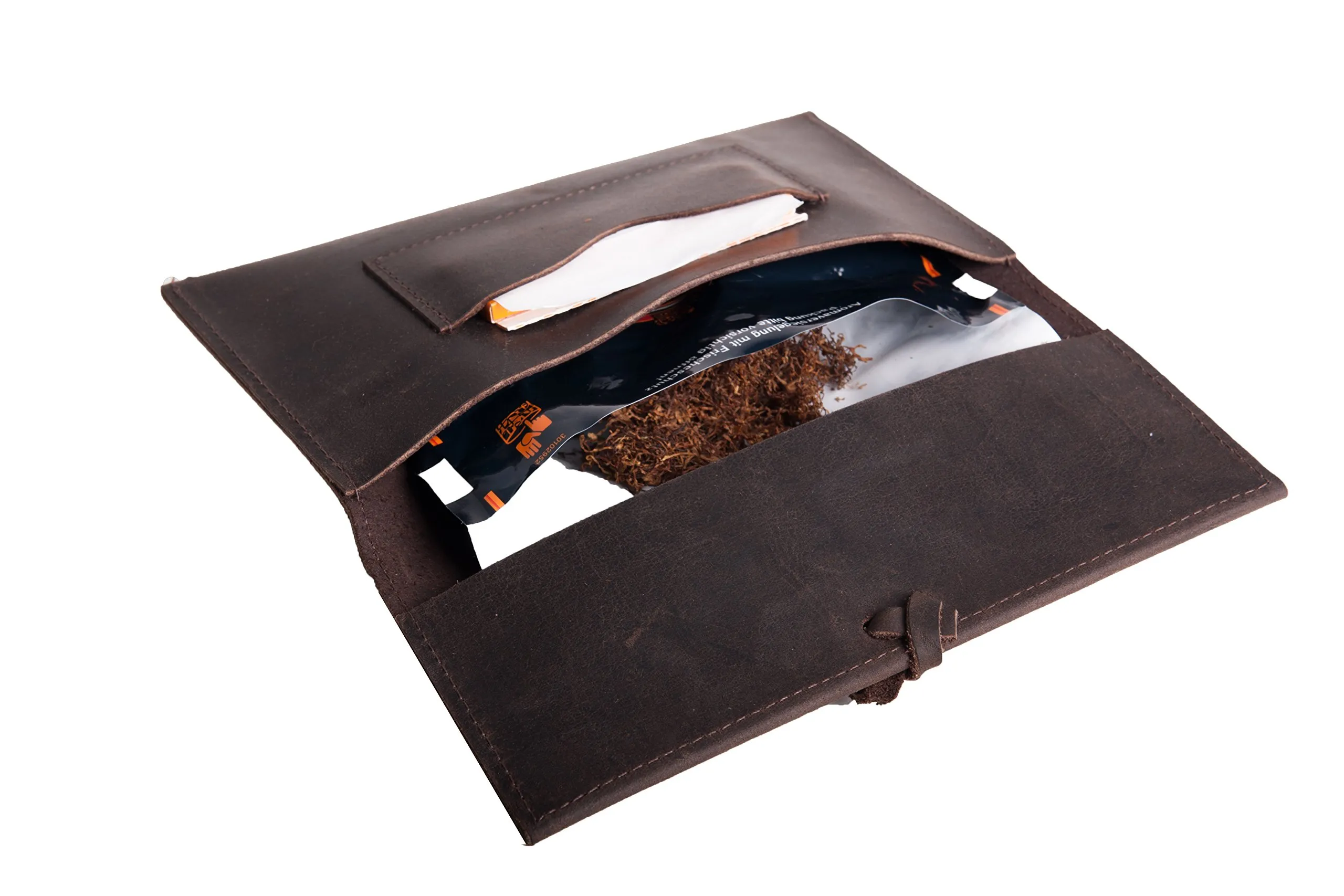 ANDERS - Borsa per tabacco in stile vintage antico, in pelle, design tedesco - immagine 2
