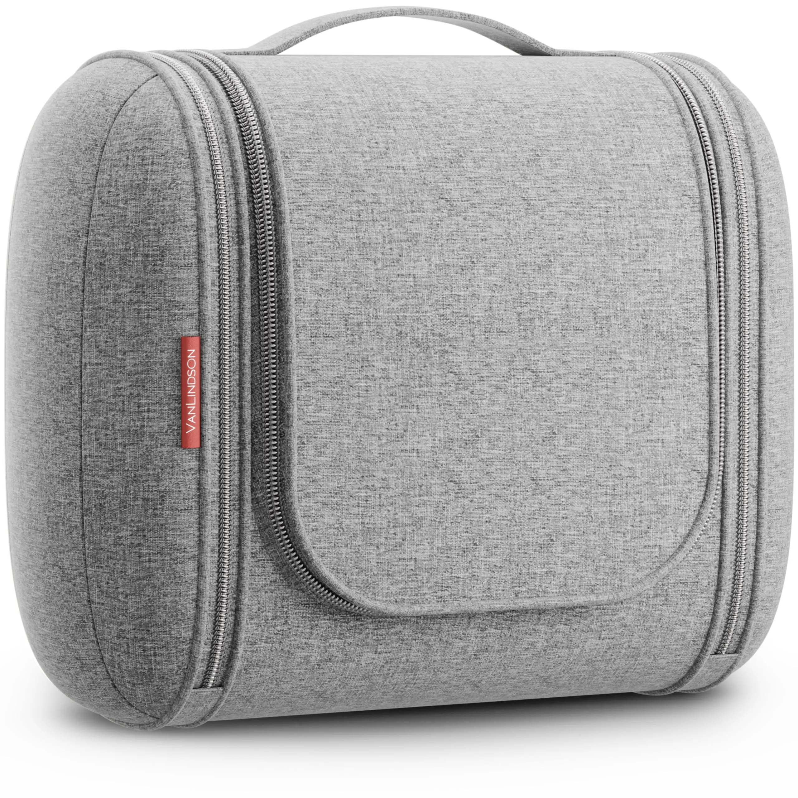 VanLindson Beauty Case da Viaggio Uomo e Donna da Appendere, 8L, Grigio - immagine 1
